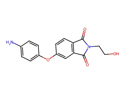 5-(4-aminophenoxy)-2-(2-hydroxyethyl)-1H-isoindole-1,3(2H)-dione structure
