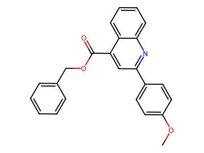 Benzyl 2-(4-methoxyphenyl)-4-quinolinecarboxylate structure