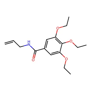 N-allyl-3,4,5-triethoxybenzamide structure