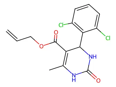 prop-2-en-1-yl 4-(2,6-dichlorophenyl)-6-methyl-2-oxo-1,2,3,4-tetrahydropyrimidine-5-carboxylate structure
