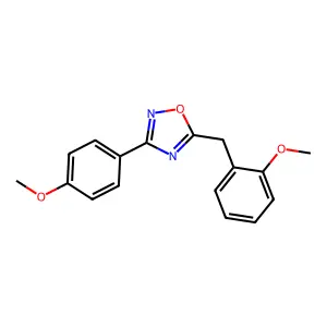 5-(2-Methoxybenzyl)-3-(4-methoxyphenyl)-1,2,4-oxadiazole structure