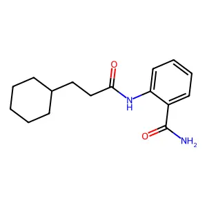 2-(3-Cyclohexylpropanoylamino)benzamide structure