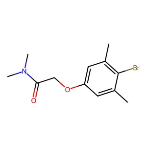 2-(4-bromo-3,5-dimethylphenoxy)-N,N-dimethylacetamide structure