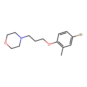 4-[3-(4-Bromo-2-methylphenoxy)propyl]morpholine structure