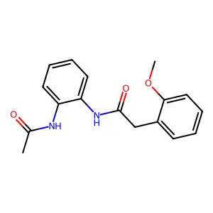 N-(2-acetamidophenyl)-2-(2-methoxyphenyl)acetamide structure