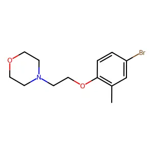 4-[2-(4-Bromo-2-methylphenoxy)ethyl]morpholine structure