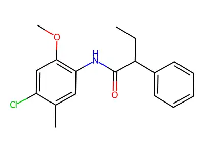 N-(4-chloro-2-methoxy-5-methylphenyl)-2-phenylbutanamide structure