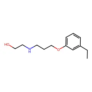 2-{[3-(3-Ethylphenoxy)propyl]amino}ethanol structure