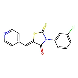 3-(3-Chlorophenyl)-5-(4-pyridylmethylene)-2-thioxo-1,3-thiazolidin-4-one structure