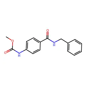 Methyl (4-(benzylcarbamoyl)phenyl)carbamate structure