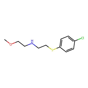 2-[(4-Chlorophenyl)thio]-N-(2-methoxyethyl)ethanamine structure