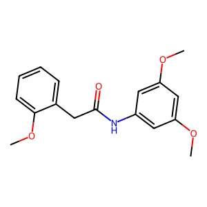 N-(3,5-dimethoxyphenyl)-2-(2-methoxyphenyl)acetamide structure