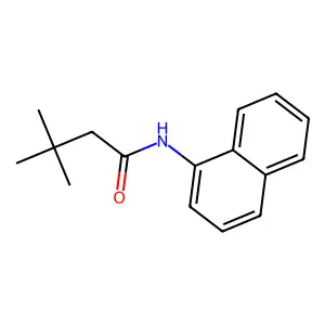 3,3-dimethyl-N-naphthalen-1-ylbutanamide structure