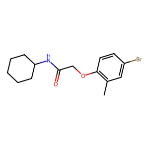 2-(4-溴-2-甲基苯氧基)-N-环己基乙酰胺 structure