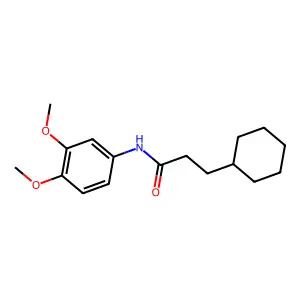 3-己基-N-(3,4-二甲氧基苯基)丙酰胺 structure