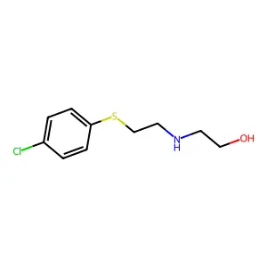 2-[2-(4-Chlorophenyl)sulfanylethylamino]ethanol structure