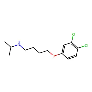 4-(3,4-Dichlorophenoxy)-N-(1-methylethyl)-1-butanamine structure