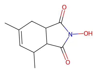 2-hydroxy-4,6-dimethyl-3a,4,7,7a-tetrahydro-1H-isoindole-1,3(2H)-dione structure