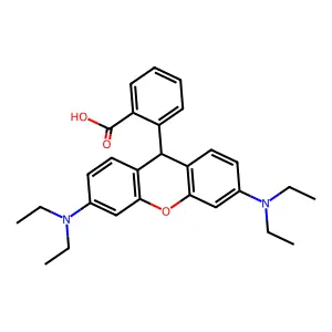 2-[3,6-bis(diethylamino)-9H-xanthen-9-yl]benzoic Acid structure