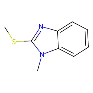 1-methyl-2-(methylsulfanyl)-1H-1,3-benzodiazole structure