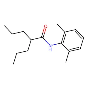 2',6'-Valeroxylidide, 2-propyl- structure