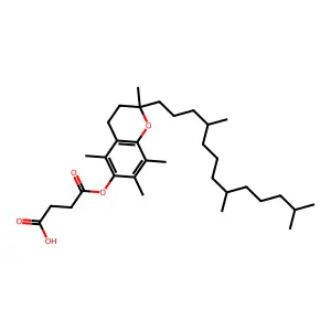 alpha-Tocopherol succinate structure