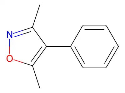 3,5-Dimethyl-4-phenylisoxazole structure