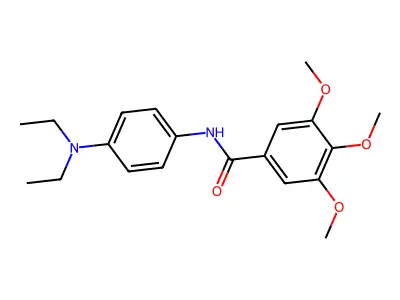 Benzanilide, 4'-(diethylamino)-3,4,5-trimethoxy- structure