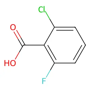 2-氯-6-氟苯甲酸 structure