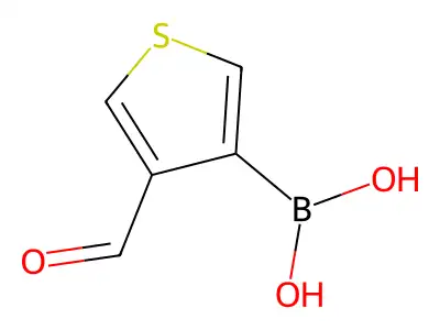 (4-Formylthiophen-3-yl)boronic acid structure