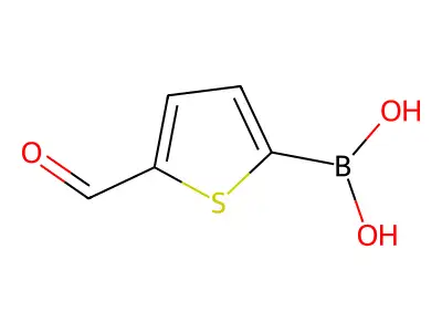 5-Formyl-2-thiopheneboronic acid structure