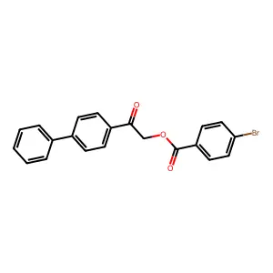 2-[1,1'-Biphenyl]-4-yl-2-oxoethyl 4-bromobenzoate structure
