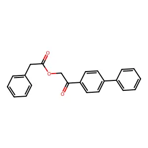 2-([1,1'-Biphenyl]-4-yl)-2-oxoethyl phenylacetate structure