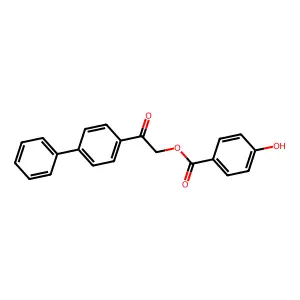 [2-Oxo-2-(4-phenylphenyl)ethyl] 4-hydroxybenzoate structure