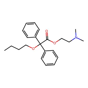 2-(Dimethylamino)ethyl butoxy(diphenyl)acetate structure