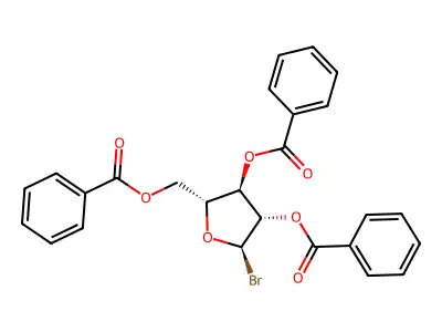 2,3,5-Tri-O-benzoyl-alpha-D-arabinosyl bromide structure
