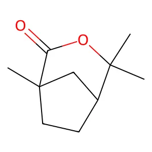 3-Oxabicyclo[3.2.1]octan-2-one, 1,4,4-trimethyl- structure