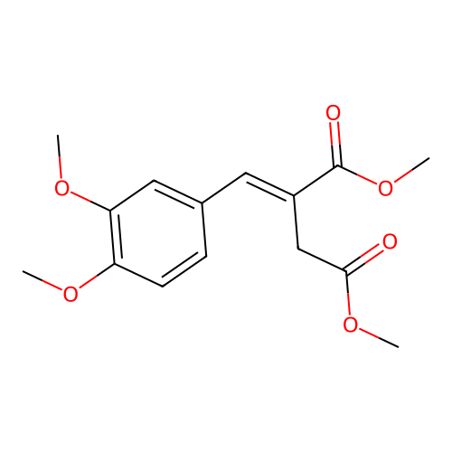 dimethyl (2E)-2-[(3,4-dimethoxyphenyl)methylidene]butanedioate structure