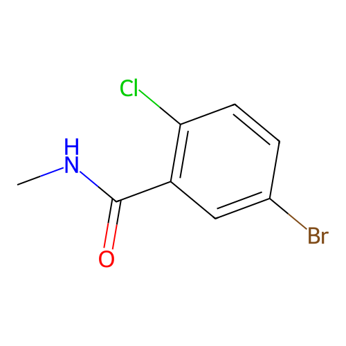 5-bromo-2-chloro-N-methylbenzamide structure