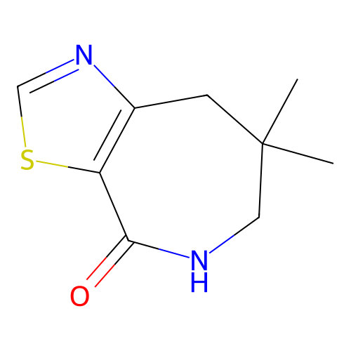 7,7-dimethyl-4H,5H,6H,7H,8H-[1,3]thiazolo[5,4-c]azepin-4-one structure