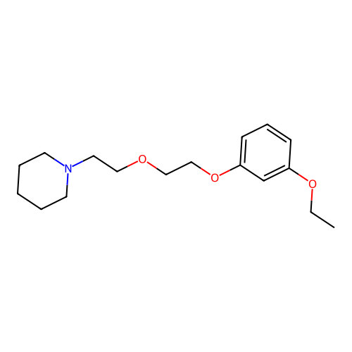 1-{2-[2-(3-Ethoxyphenoxy)ethoxy]ethyl}piperidine structure