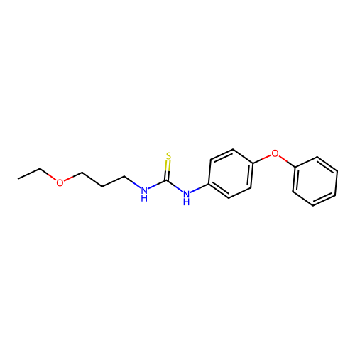 1-(3-Ethoxypropyl)-3-(4-phenoxyphenyl)thiourea structure