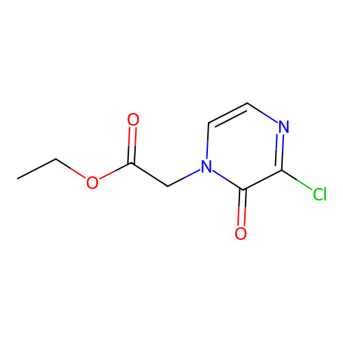 Ethyl 2-(3-chloro-2-oxopyrazin-1(2H)-yl)acetate structure