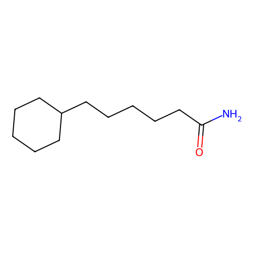 6-Cyclohexylhexanamide structure