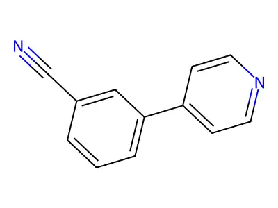3-(Pyridin-4-yl)benzonitrile structure