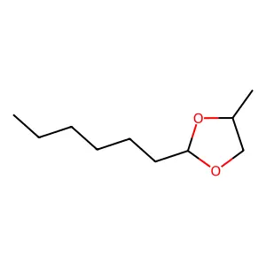 Heptanal propyleneglycol acetal structure