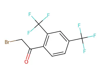 2,4-Bis(trifluoromethyl)phenacyl bromide structure