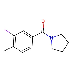 (3-Iodo-4-methylphenyl)(pyrrolidin-1-yl)methanone structure