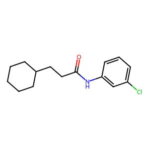 N-(3-chlorophenyl)-3-cyclohexylpropanamide structure