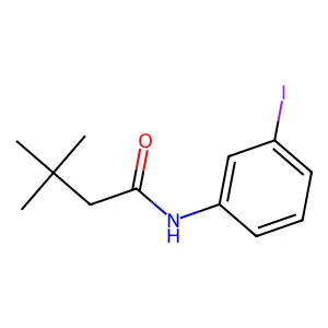 N-(3-iodophenyl)-3,3-dimethylbutanamide structure